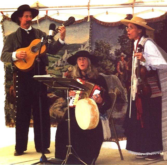 Los californios� at Vaquero Days in Descanso, CA: 
David Swarens, Janet Martini, Vykki Mende Gray.